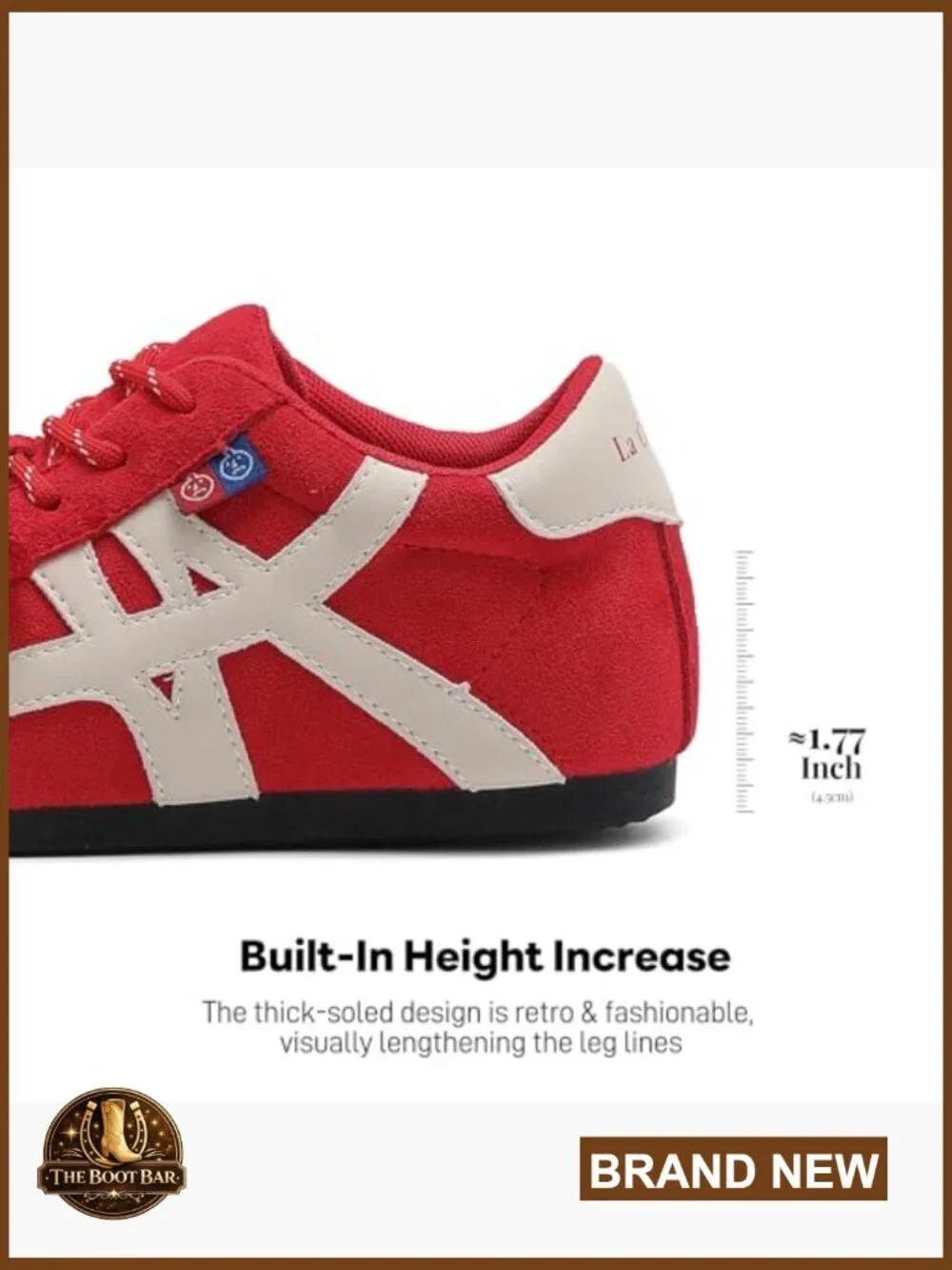 Retro Chunky Fashion Sneakers Lace-Up Non-Slip Mid Top Shoes